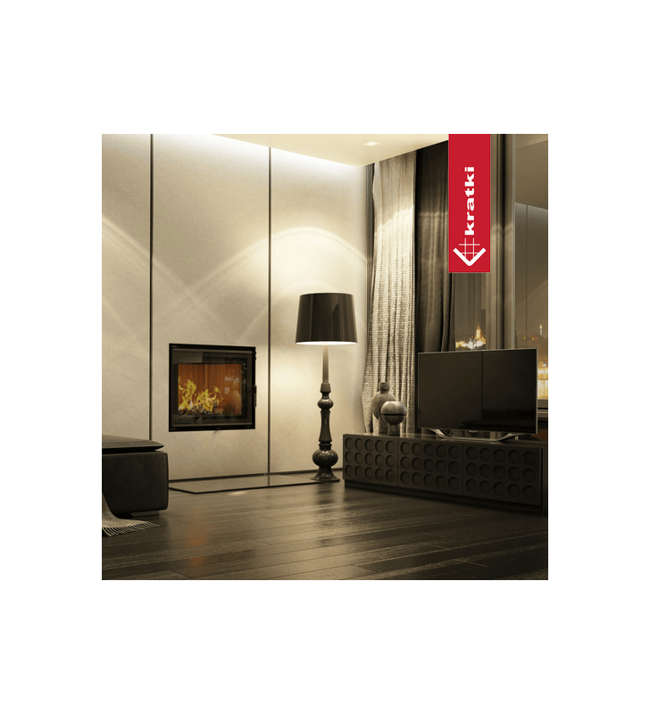 Chimenea de agua de leña KRATKI AQUARIO A 18 kW Ø 200 doble cara