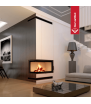 Chimenea de leña de acero KRATKI MBO izquierda 15 kW Ø 200