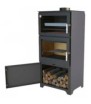 Mueble leñero incluido.
