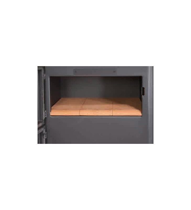 Horno con ladrillo refractario.