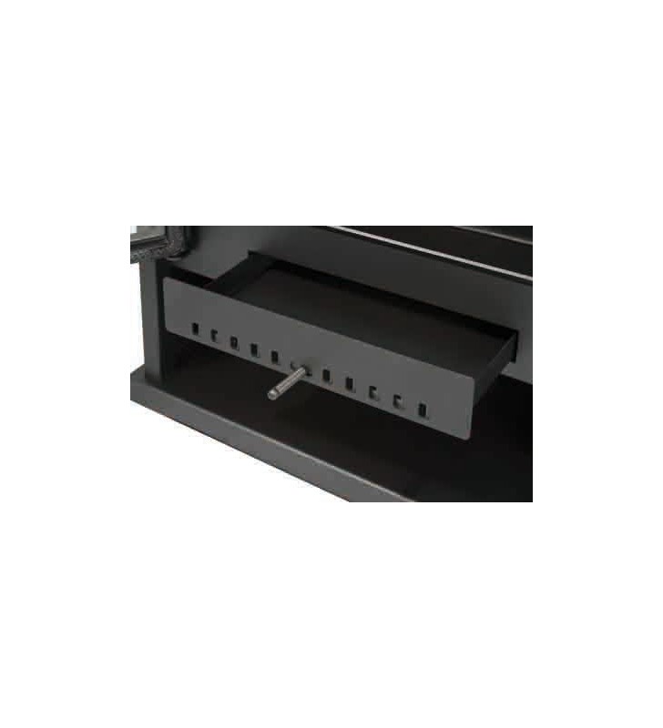 Cajón cenicero extraíble para facilitar la limpieza.