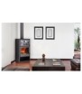 Horno superior revestido con acero inoxidable y ladrillo refractario