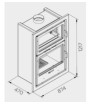 Plano de medidas LL Calor LL-1180 Insertable