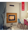 Chimenea de agua de leña KRATKI AMELIA 15 kW Ø 220 puerta elevable