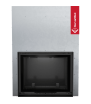Chimenea de agua de leña KRATKI AMELIA 15 kW Ø 220 puerta elevable