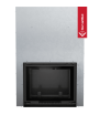 Chimenea de agua de leña KRATKI MAJA 8 kW Ø 180 puerta elevable