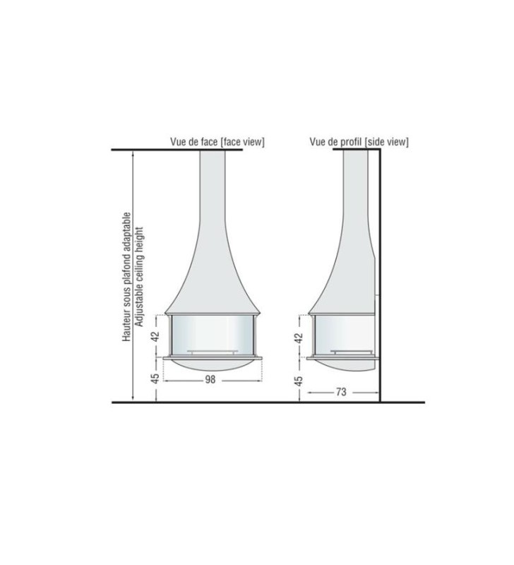 Plan de mesure JC Bordelet Zelia 908 Mural