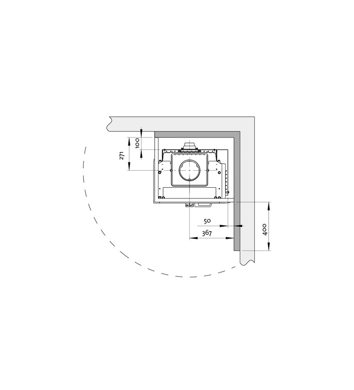 Plano de medidas Jotul I520 FL FR 2 Cristales