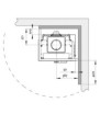 Plano de medidas Jotul I520 FL FR 2 Cristales
