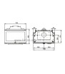 Plano de medidas Jotul I620 FRL 3 Cristales