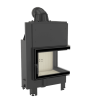 Chimenea de leña de acero KRATKI MBZ derecha 13 kW Ø 200 vidrio doblado