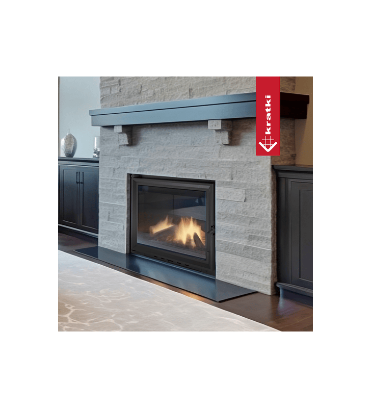 Chimenea de leña de hierro fundido KRATKI ANTEK 10 kW Ø 180