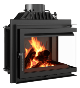 Chimenea de leña de hierro...