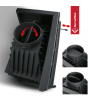 Chimenea de leña de hierro fundido KRATKI SIMPLE derecha 8 kW Ø 200