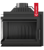 Chimenea de leña de hierro fundido KRATKI SIMPLE izquierda 8 kW Ø 200