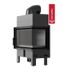 Chimenea de leña de acero KRATKI FLOKI M derecho 10 kW Ø 200 thermotec negro