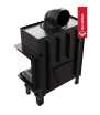 Chimenea de leña de acero KRATKI FLOKI M derecho 10 kW Ø 200 thermotec negro