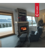 Chimenea de leña de hierro fundido KRATKI ZOSIA 12 kW Ø 200