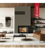 Chimenea de leña de acero KRATKI FLOKI S derecho 8 kW Ø 160