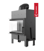 KRATKI FLOKI S stalen houtkachel, linkerzijde, 8 kW, Ø 160, thermotec zwart