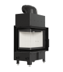Chimenea de leña de acero KRATKI FLOKI S izquierdo 8 kW Ø 160