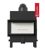 Chimenea de leña de acero KRATKI FLOKI M izquierdo 10 kW Ø 200