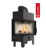 Chimenea de leña de acero KRATKI FLOKI M izquierdo 10 kW Ø 200