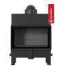 KRATKI FLOKI M 10 kW Ø 200 stalen houtkachel met zwarte thermotec coating