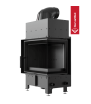 KRATKI Chimenea de aire FLOKI S right 8 kW Ø 160 con thermotec negro