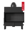 Chimenea de leña de acero KRATKI FLOKI L derecho 12 kW Ø 200 thermotec negro