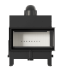 KRATKI FLOKI L rechter Stahl-Holzofen 12 kW Ø 200