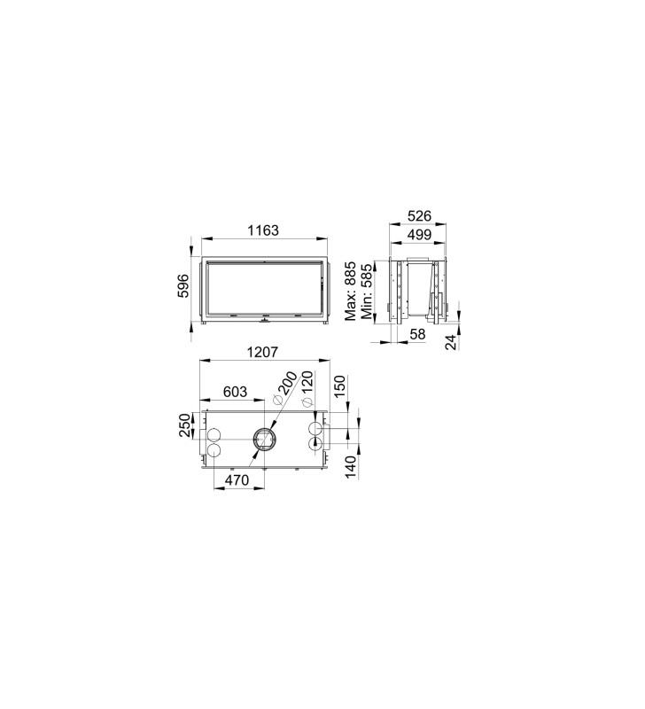 Plano de medidas Bronpi Cairo 110-D Doble Cara