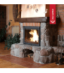 Chimenea de leña de hierro fundido KRATKI AMELIA 21 kW Ø 200