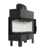 Chimenea de leña de acero KRATKI FLOKI L izquierdo 12 kW Ø 200