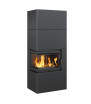 Chimenea Modulares Simple Box 8 kW Ø 200 revestimiento negro