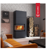 Modulaire, eenvoudige boxhaard 8 kW Ø 200 zwarte coating