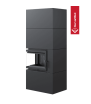 Μοντέρνο τζάκι Simple Box 8 kW Ø 200 μαύρη επίστρωση