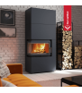 Chimenea Modulares Simple Box 8 kW Ø 200 revestimiento negro