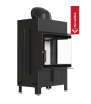Chimenea de leña de acero KRATKI LUCY derecha 12 kW Ø 200