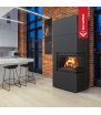 Μοντέρνο τζάκι Simple Box 8 kW Ø 200 μαύρη επίστρωση