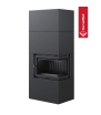Μοντέρνο τζάκι Simple Box 8 kW Ø 200 μαύρη επίστρωση
