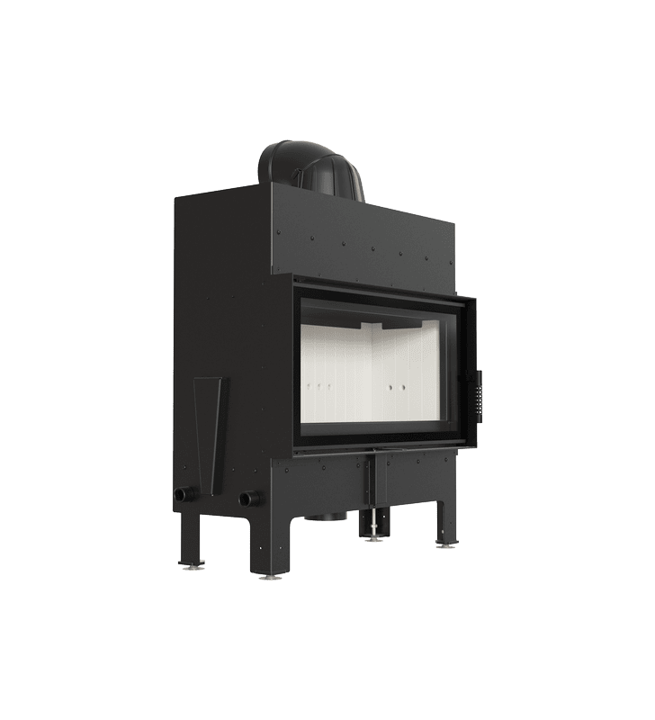Chimenea de leña de acero KRATKI FLOKI L 12 kW Ø 200