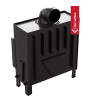 Chimenea de leña de acero KRATKI FLOKI L 12 kW Ø 200