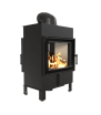 Chimenea de leña de acero KRATKI LUCY TÚNEL 12 kW Ø 200