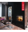 Chimenea de leña de acero KRATKI LUCY TÚNEL 12 kW Ø 200