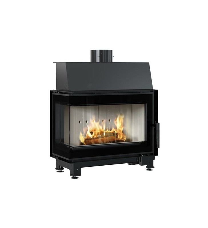 KRATKI SIMPLE Stahl-Holzofen, linke Seite, 6 kW, Ø 150