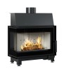 Lareira a lenha KRATKI SIMPLE em aço, lado esquerdo, 6 kW, Ø 150
