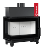 Chimenea de leña de acero KRATKI SIMPLE izquierda 6 kW Ø 150