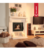 Chimenea de leña de hierro fundido KRATKI ZUZIA ECO DECO 12 kW Ø 200