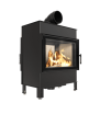 Chimenea de leña de acero KRATKI LUCY TÚNEL 14 kW Ø 200